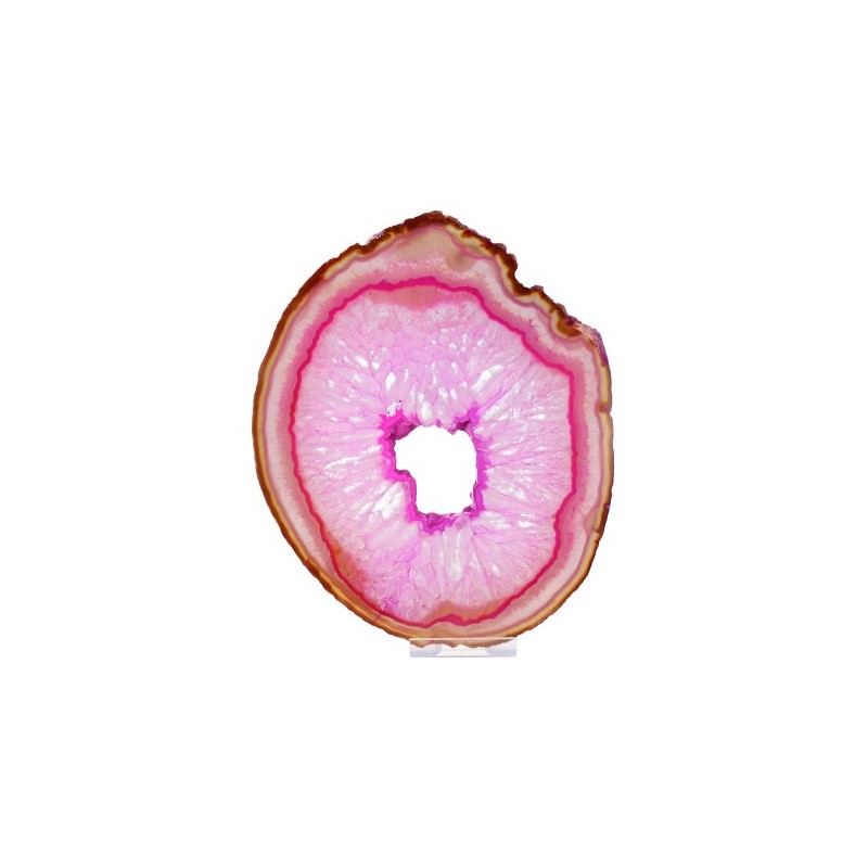 Achatscheibe Rosa (Farbig - Modell 10)