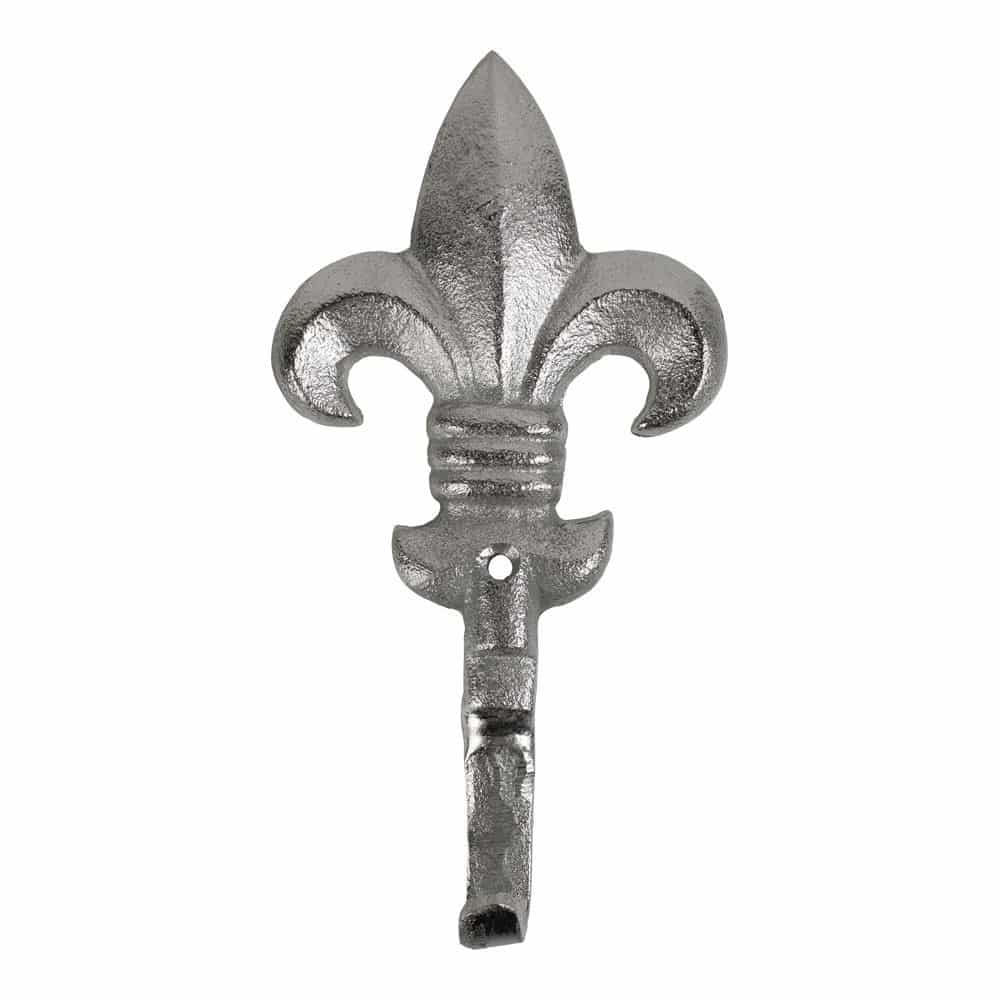 Aluminium Kleiderhaken Fleur de Lis (21 cm)