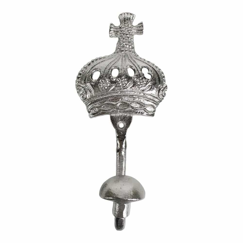 Aluminium Kleiderhaken in Form einer Krone (22 cm)