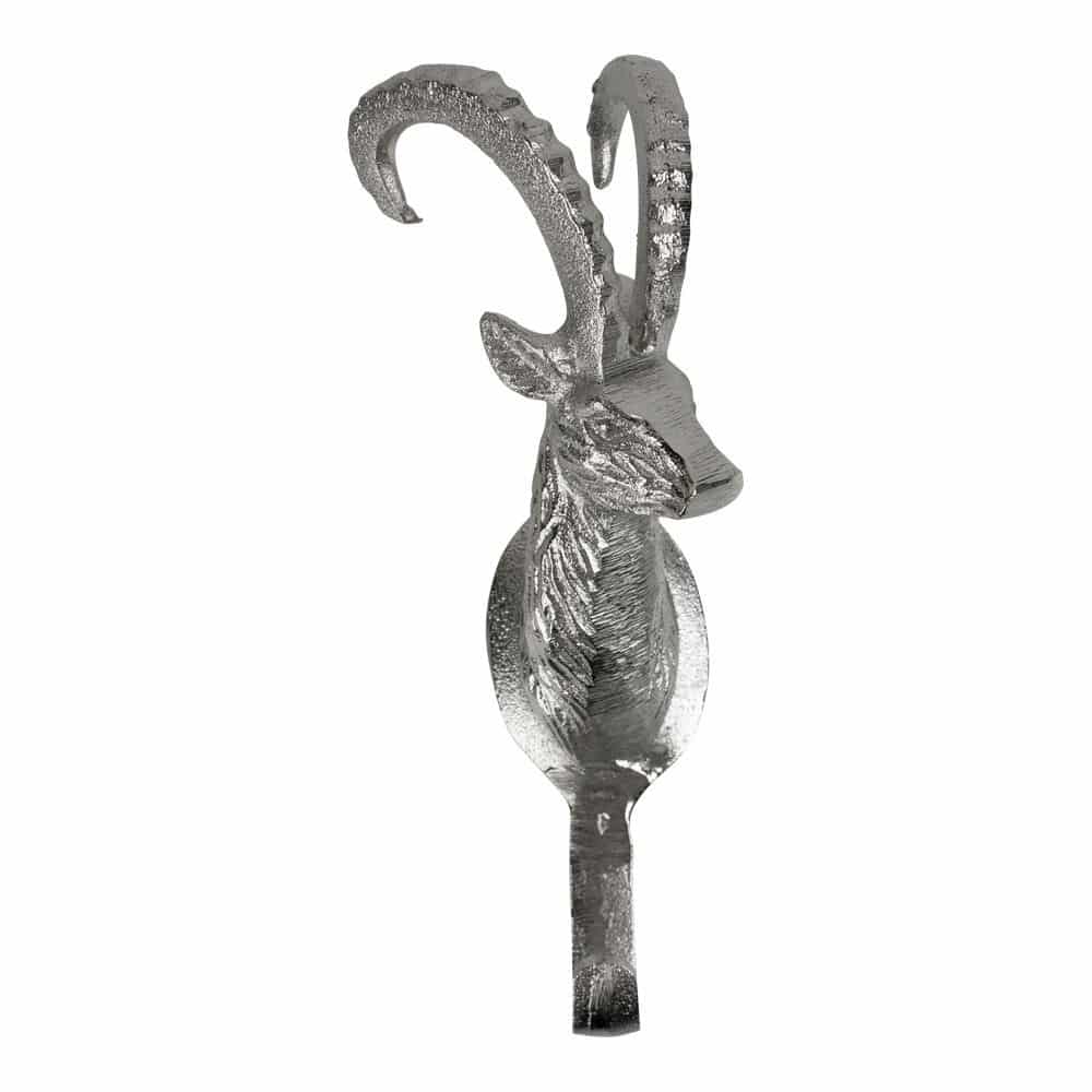 Aluminium Kleiderhaken Steinbock (20 cm)