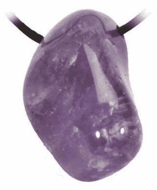 Amethyst A Anh-nger gebohrt ohne Kordel unter Schmuck - Edelstein-Anh?nger - Polierte Anh?nger - Schmuck - Edelstein-Anh?nger - Durchbohrte Anh?nger