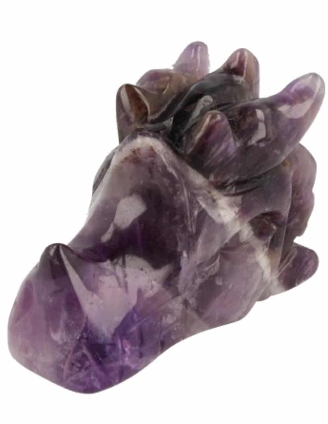 Amethyst Drachensch-del (50 mm) unter Home & Living - Dekoration & Atmosph?re - Edelsteine & Mineralien - Edelstein Formen - Edelstein Figuren