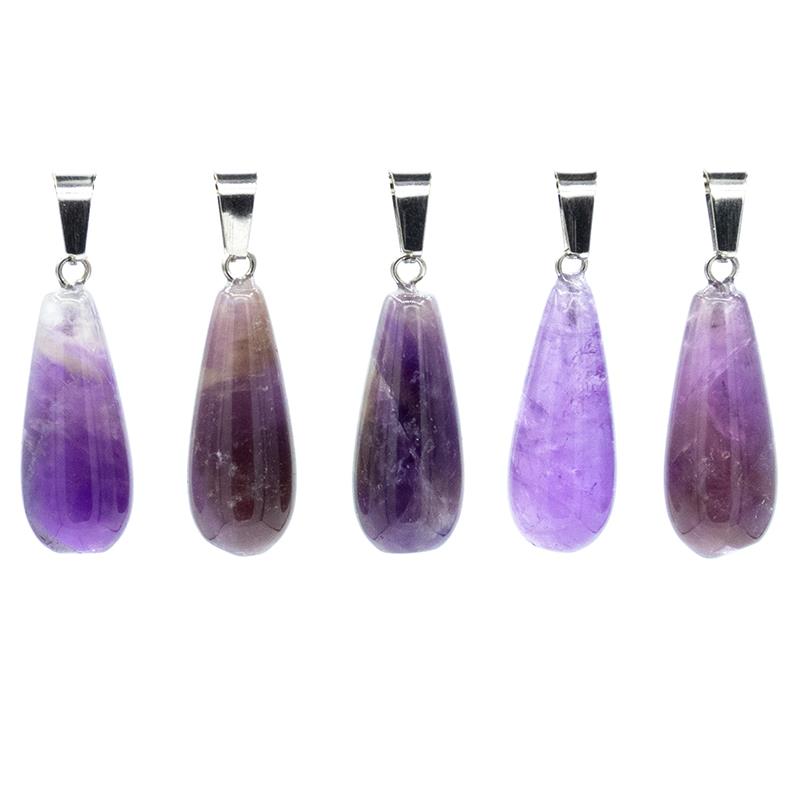 Anh-nger Amethyst Tropfenform unter Schmuck - Edelstein-Anh?nger