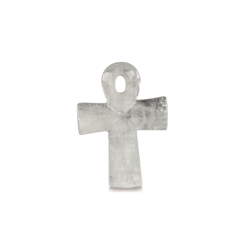 Anh-nger aus Bergkristall mit Ankh-Symbol