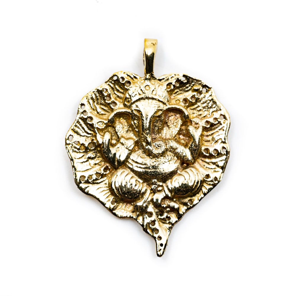 Anh-nger Ganesha Goldfarben (30 mm) unter Schmuck - Gl?cksanh?nger - Schmuck - Tibetischer Schmuck - Tibetische Anh?nger