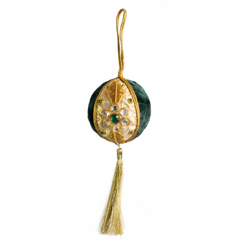 Anh-nger Ornament Traditionelle Kugel Gr-n (24 cm)