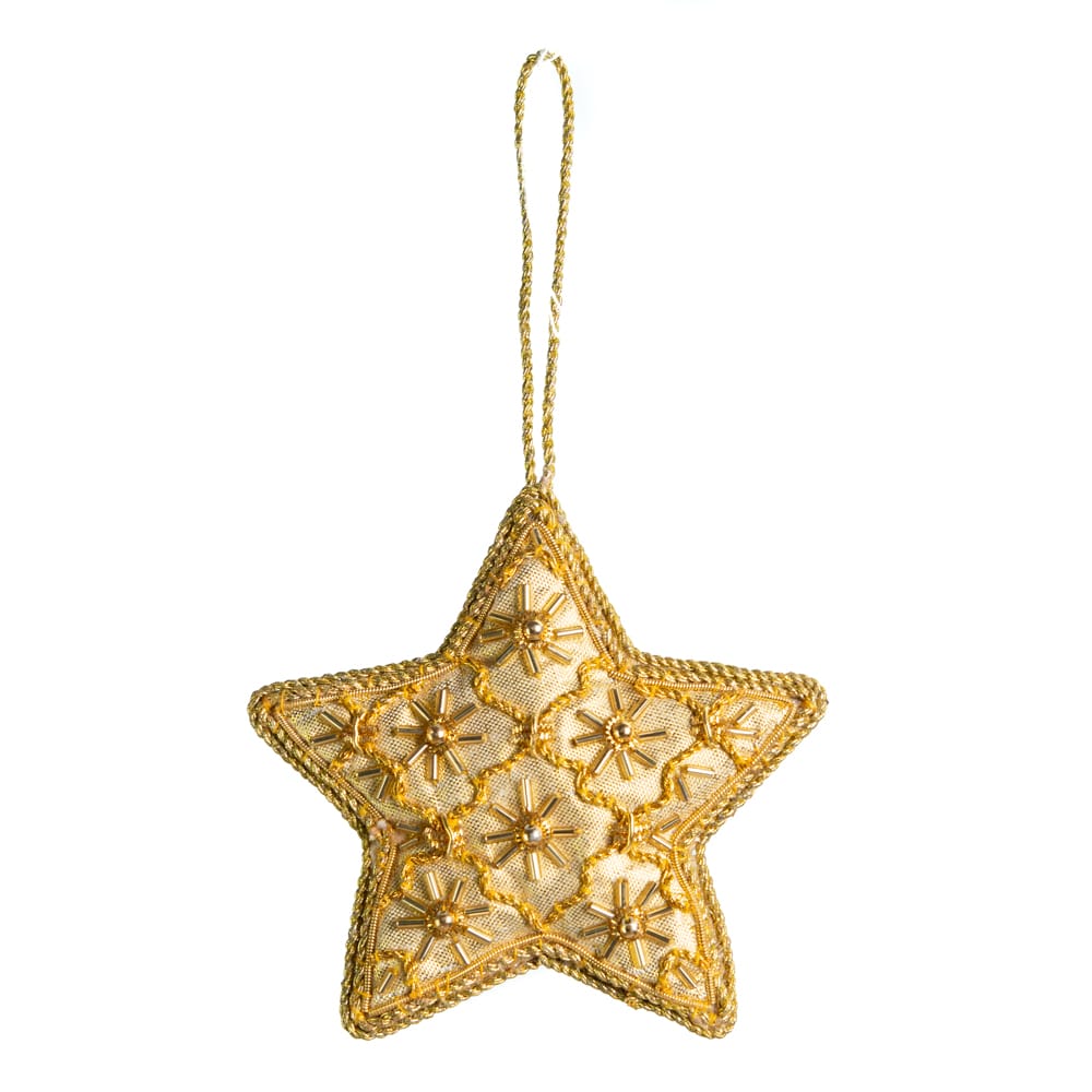 Anh-nger Ornament Traditioneller Stern Gelb (17 cm)