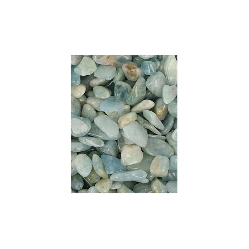 Aquamarintrommelsteine (Modell 2) unter Edelsteine & Mineralien - Edelstein Arten - Getrommelte Edelsteine