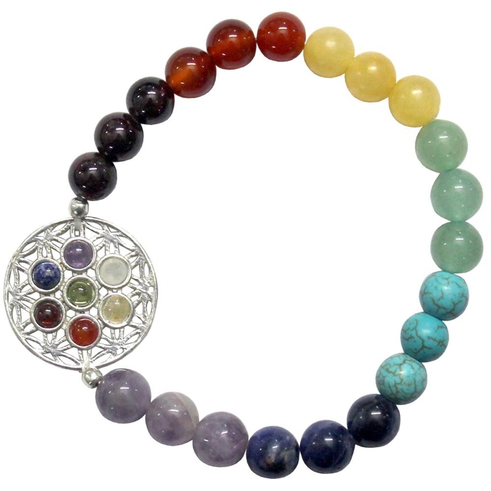 ARMBAND CHAKRA mit BLUME DES LEBENS