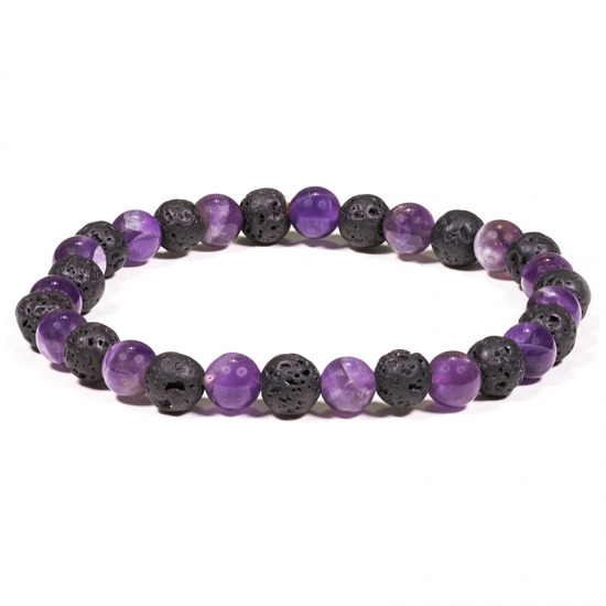 Armband Lava-Amethyst