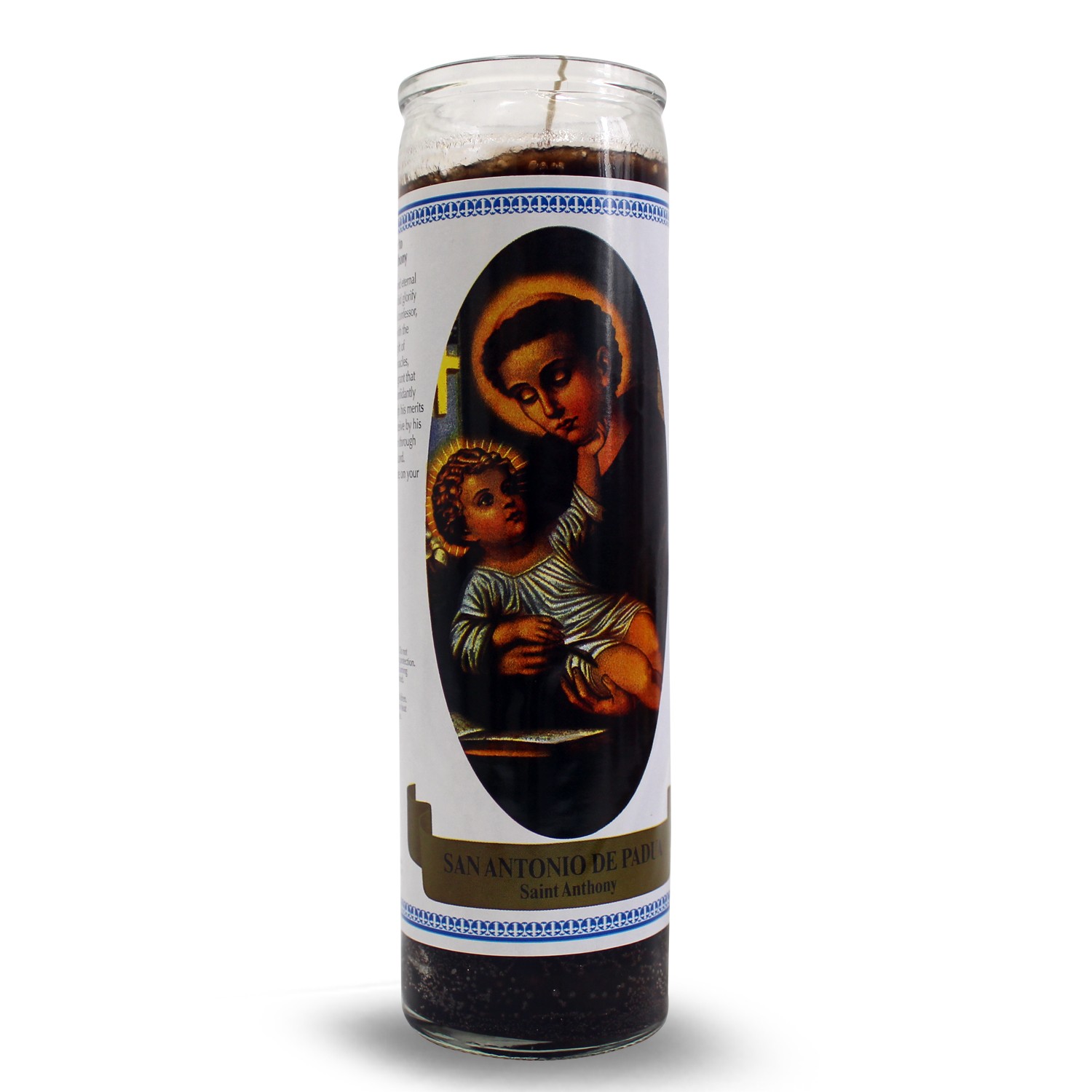 Bedruckte Kerze Heiliger Antonius