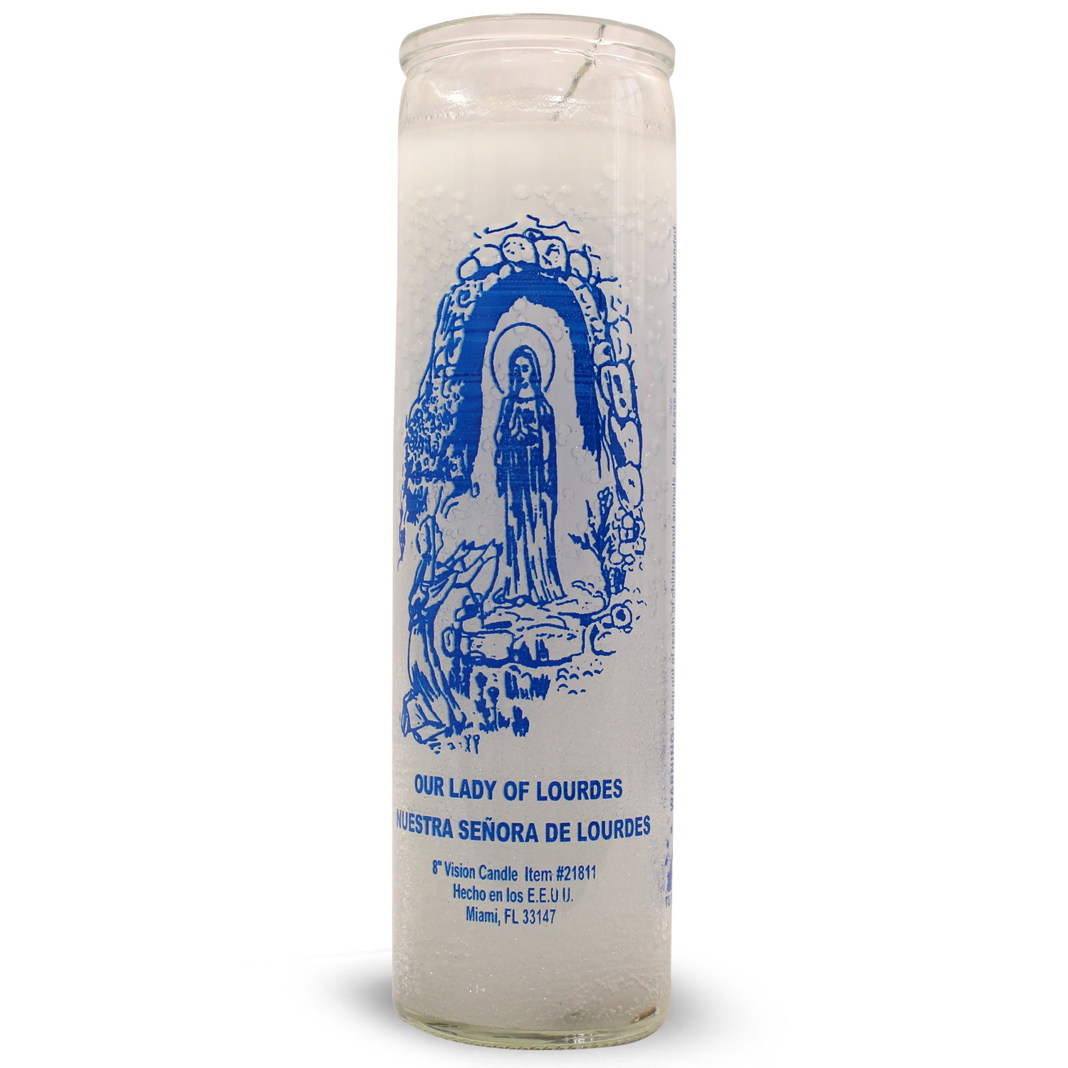 Bedruckte Kerze Lourdes