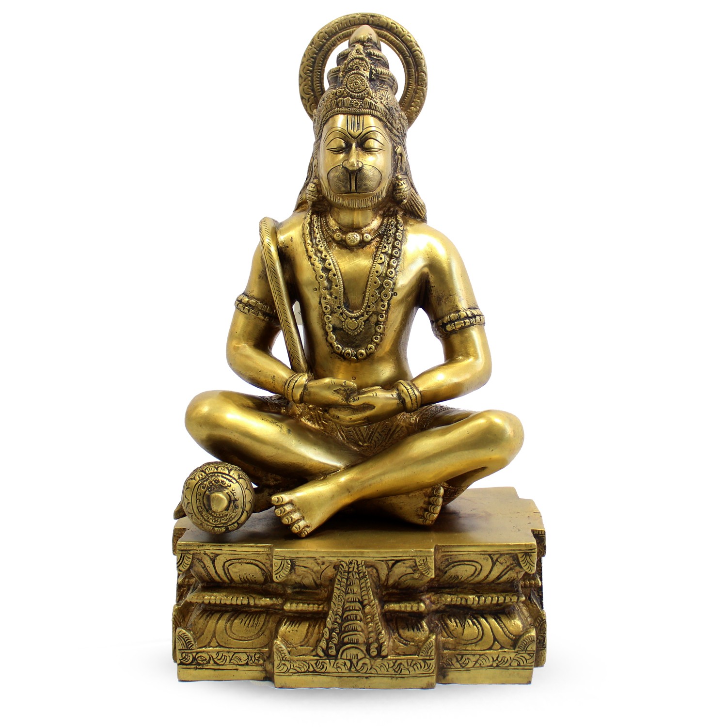 Bild des sitzenden Hanuman (37 cm)