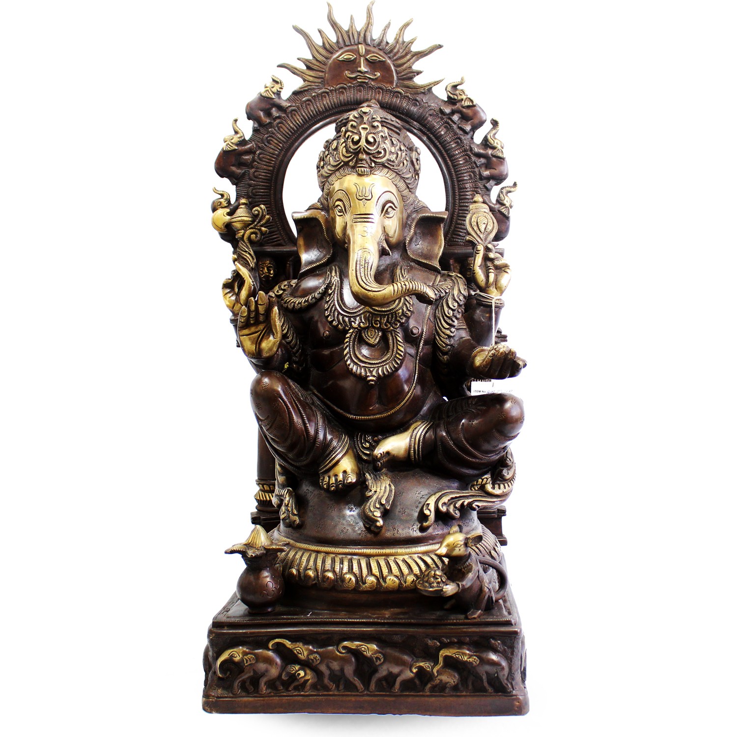 Bild von Ganesh - Sitzend mit Elefantenring