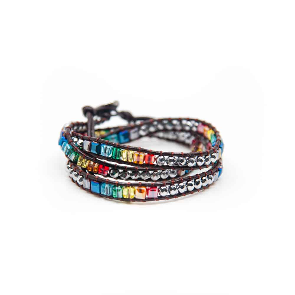 Bohemian Chakra Perlen Wickel-Armband