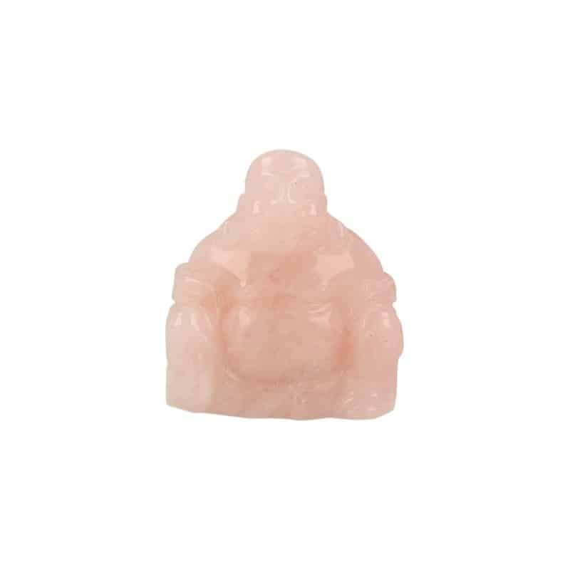 Buddha aus Rosenquarz (5 cm)