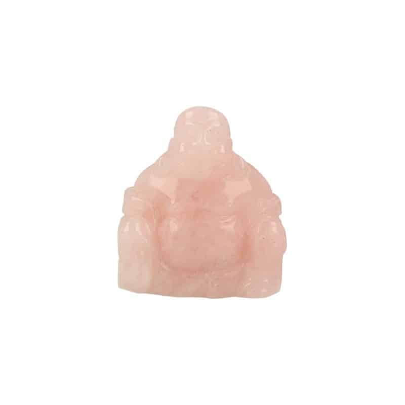 Buddha aus Rosenquarz (5 cm)