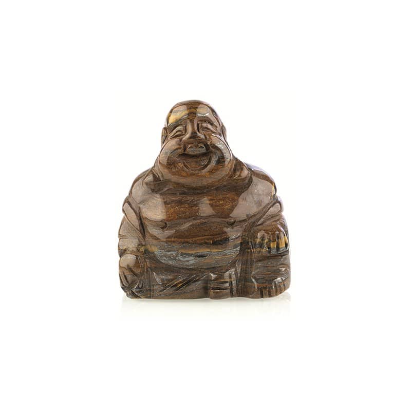 Buddha des Edelsteins - Tigerauge (55 mm)