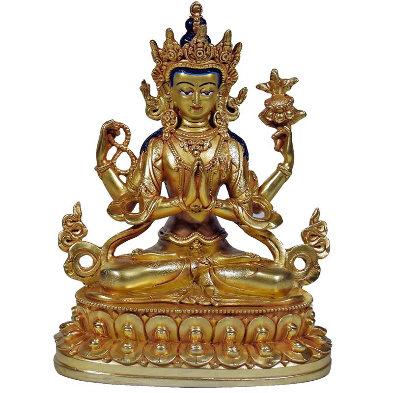 Buddha grob Goldener Stil