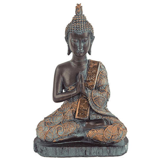Buddha im Gebet Thailand - 23 cm unter Home & Living - Spirituelle Figuren - Buddha Figuren - Sitzender Buddha - Home & Living - Spirituelle Figuren - Buddha Figuren - Thail?ndische Buddha Figuren