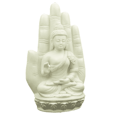 Buddha in der Hand - 23 cm