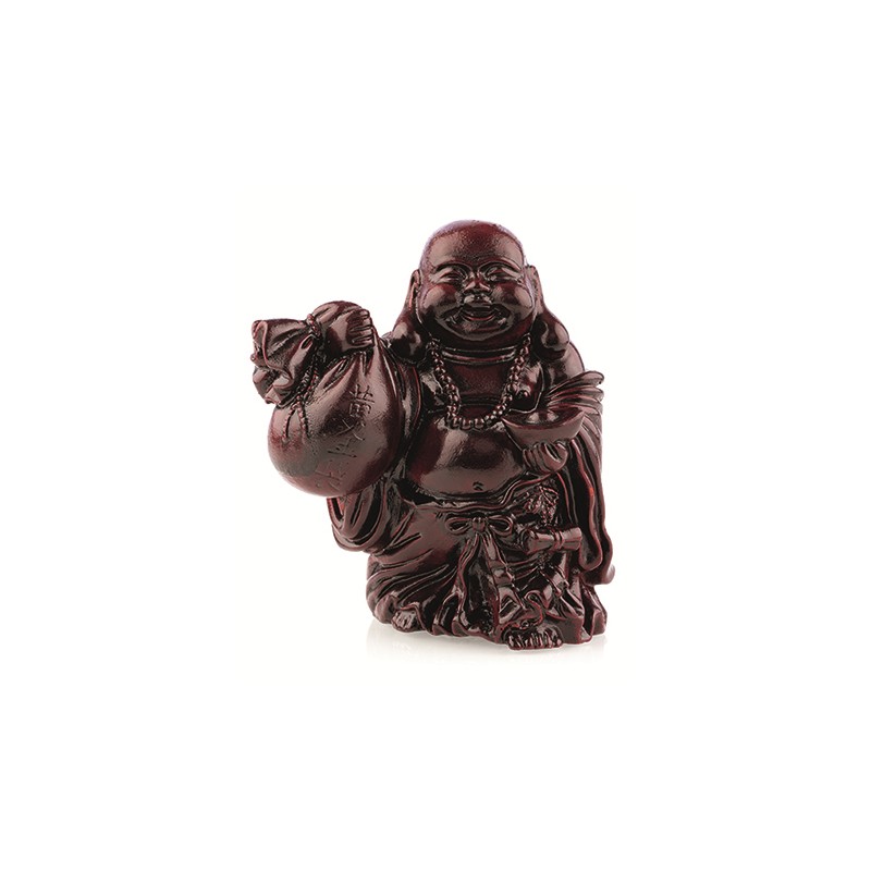 Buddha Rote Tasche und Schale (9 cm)
