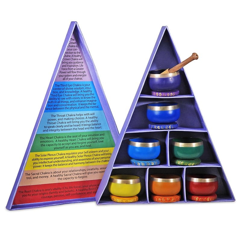 Chakra Klangschalen-Geschenkset