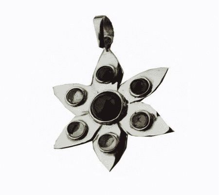 Chakra Lotus Anh-nger (silber)