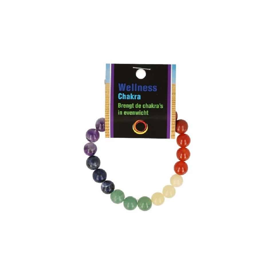 Chakra Powerbead Herren Armband mit Karte