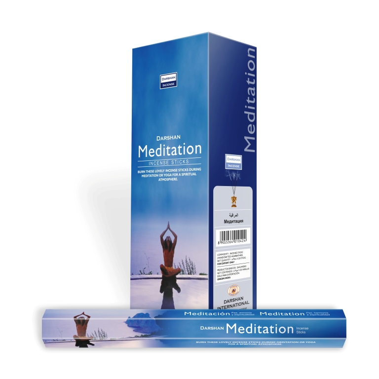 Darshan Raucherst-bchen Meditation (6 Packungen mit 20 St-bchen)