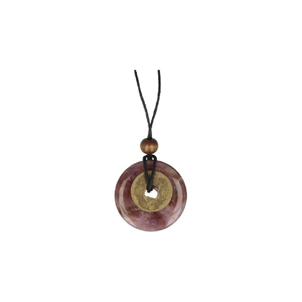 Donut-Anh-nger Amethyst mit Gl-cksm-nze