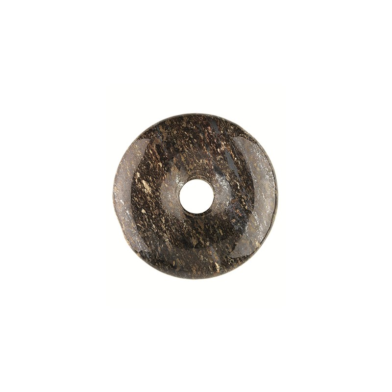 Donut Bronzit (30 mm) unter Schmuck - Edelstein-Anh?nger - Donut Anh?nger