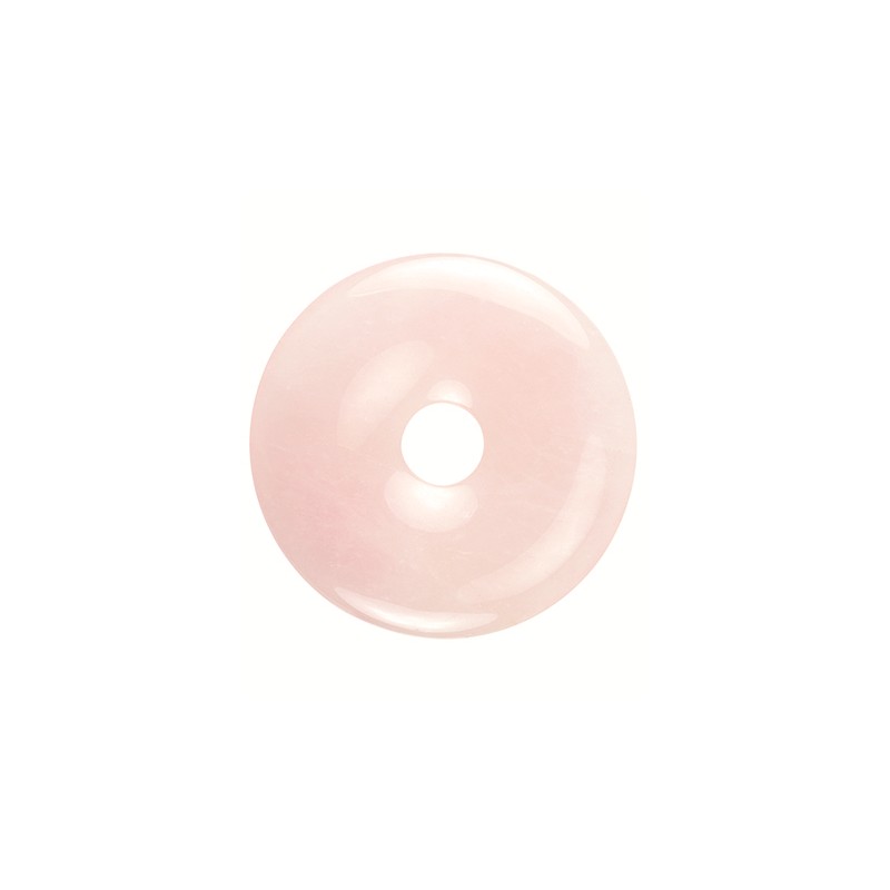 Donut Edelstein Rosenquarz (50 mm)