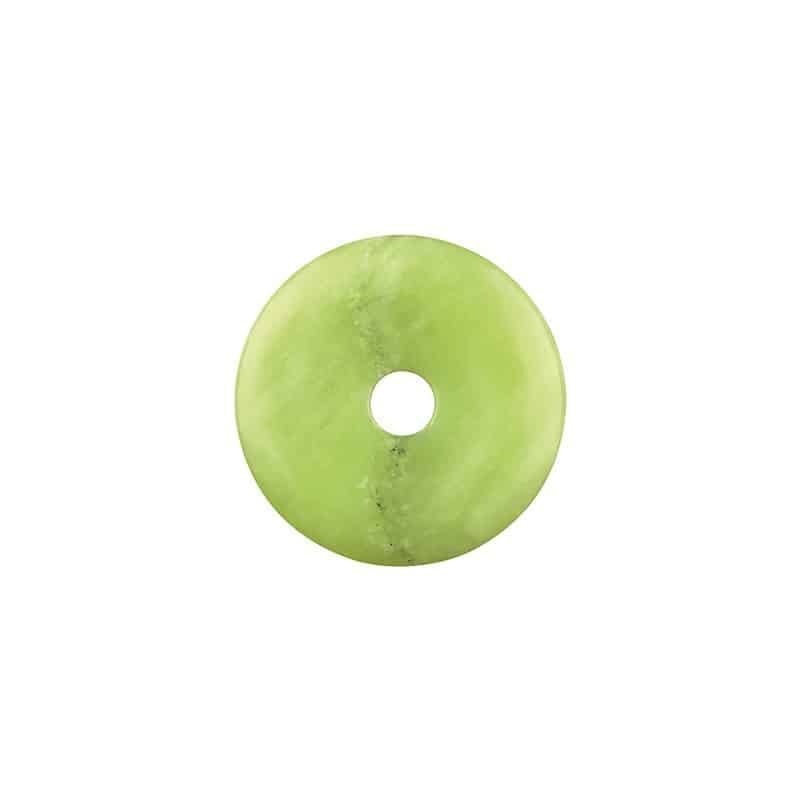 Donut Jade Olive (40 mm) unter Schmuck - Edelstein-Anh?nger - Donut Anh?nger