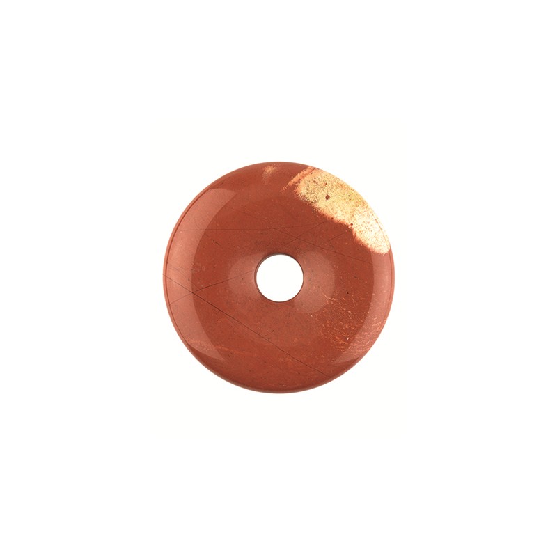 Donut Jaspis rot (40 mm) unter Schmuck - Edelstein-Anh?nger - Donut Anh?nger