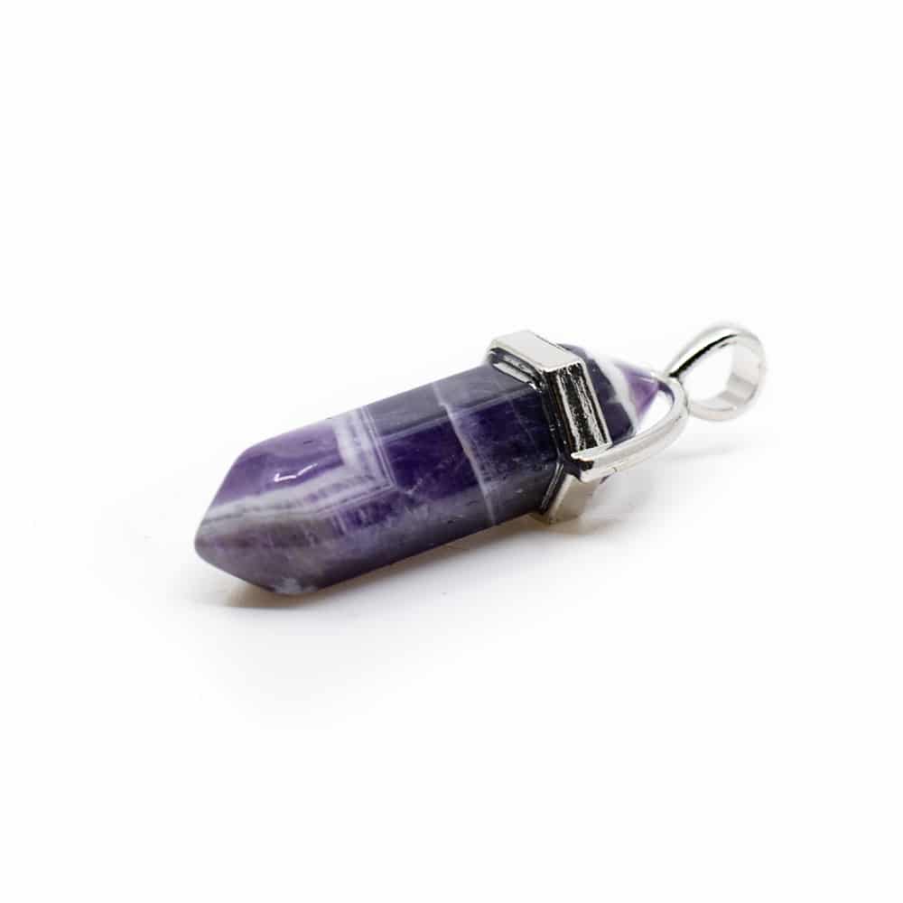 Doppelender Anh-nger Amethyst unter Schmuck - Edelstein-Anh?nger - Polierte Anh?nger - Edelsteine & Mineralien - Edelstein Formen - Edelstein Punkte