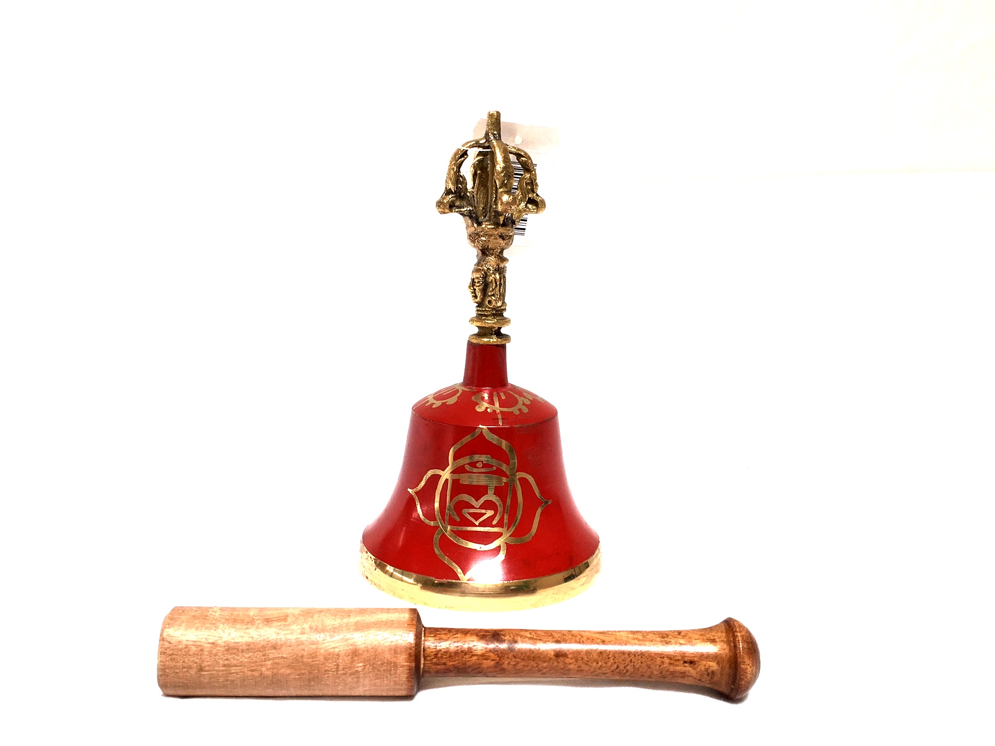 Dorji-Glocke mit Schl-ger Wurzel-Chakra (rot)
