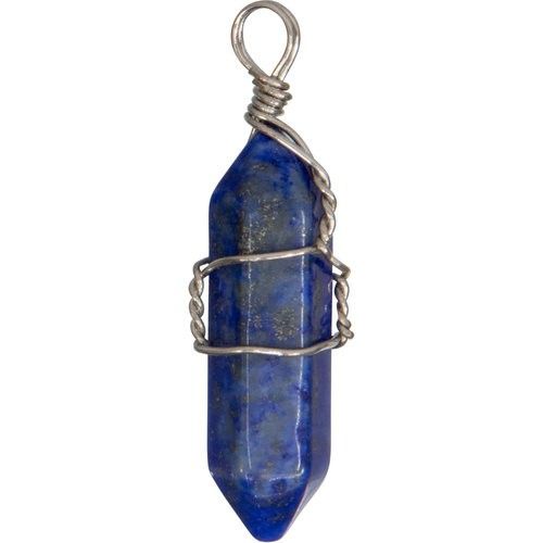 Drahtwickelanh-nger gef-rbte Lapis unter Schmuck - Edelstein-Anh?nger