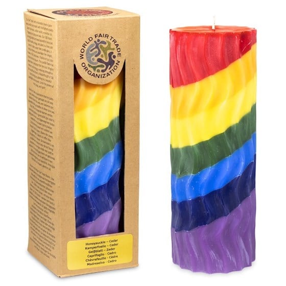 Duftkerze Regenbogenwellen