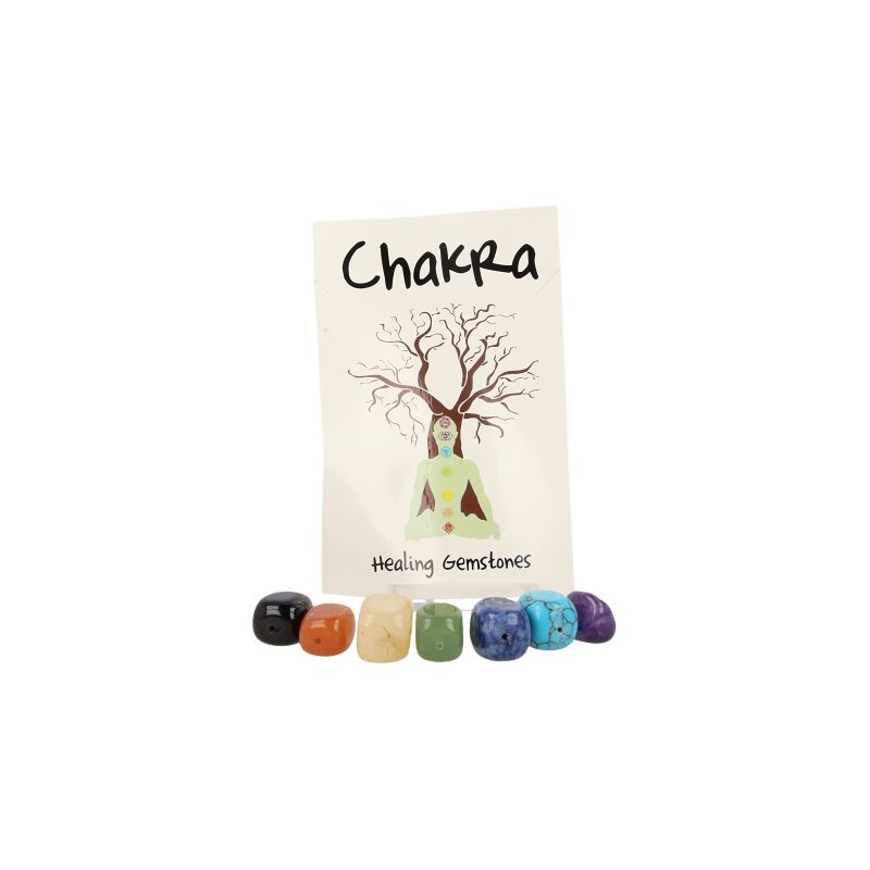 Durchbohrter Chakra Anh-nger (7er Set)