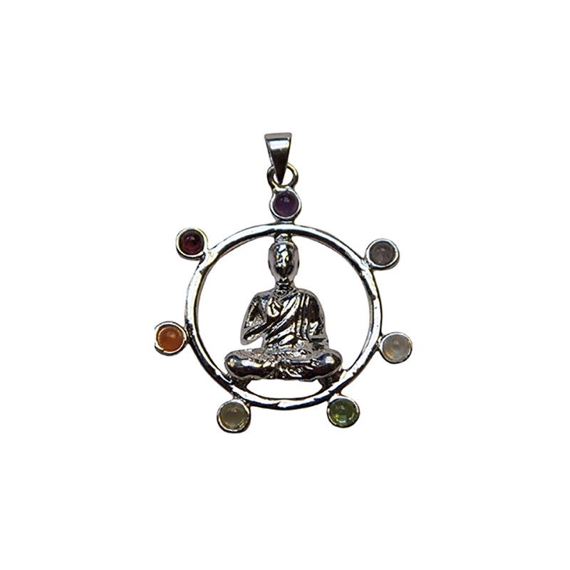 Edelstein Anh-nger Chakra Buddha Rund