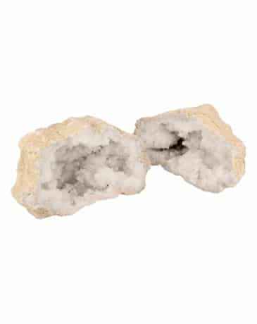 Edelstein Bergkristall Geode Paar (16-20 cm)