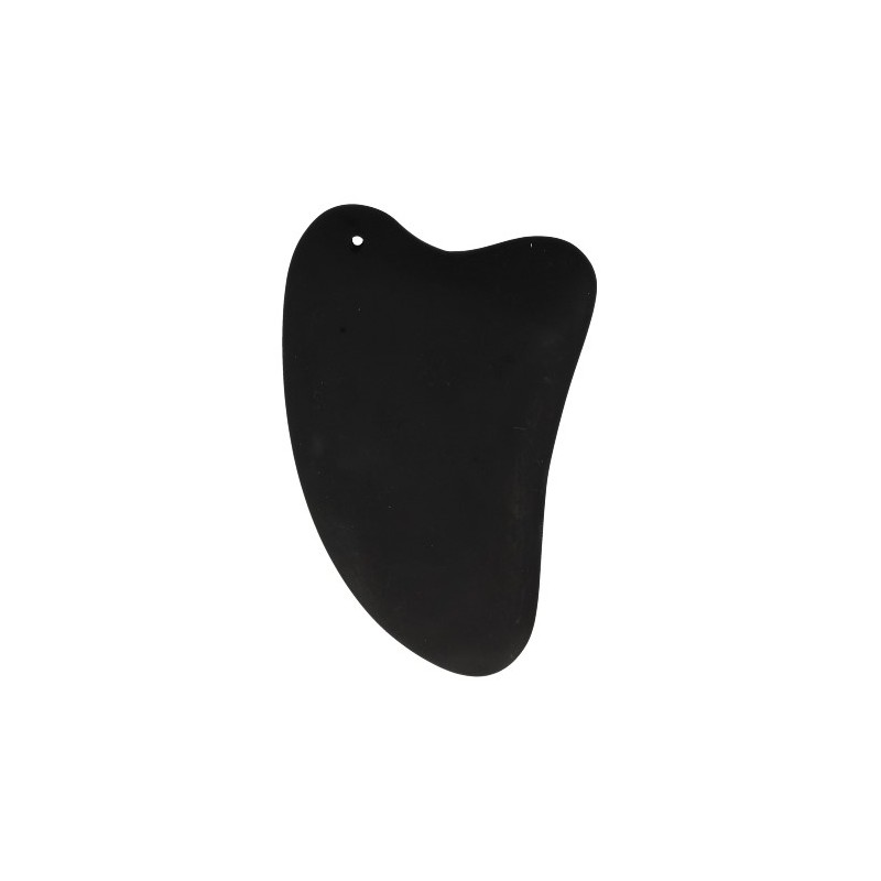 Edelstein Gua Sha Massagekratzer Basalt Herz