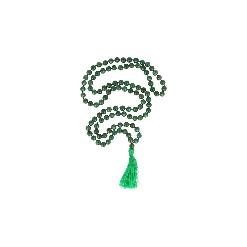 Edelstein Halskette Aventurin Green Mala