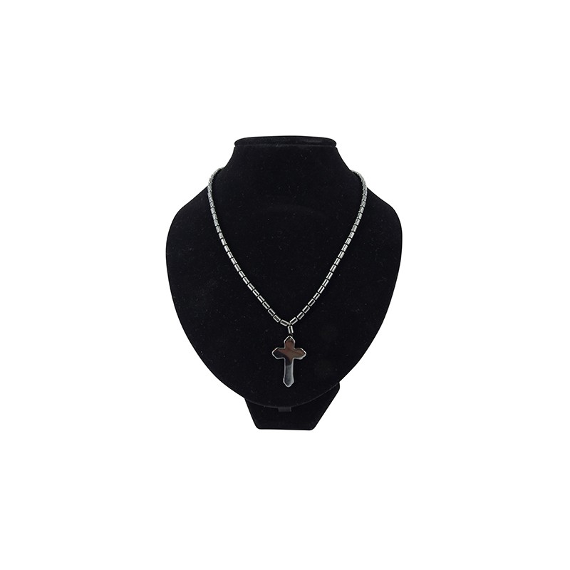 Edelstein Halskette H-matit mit Kreuz-Anh-nger