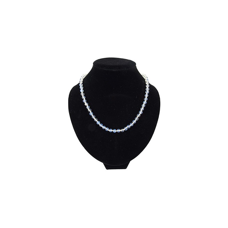 Edelstein Halskette Opalit (Perlen 6 mm - 43 cm)