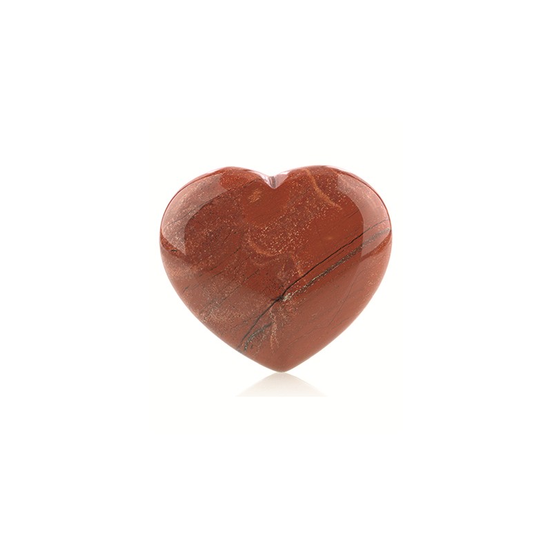 Edelstein Herz Roter Jaspis (45 mm)
