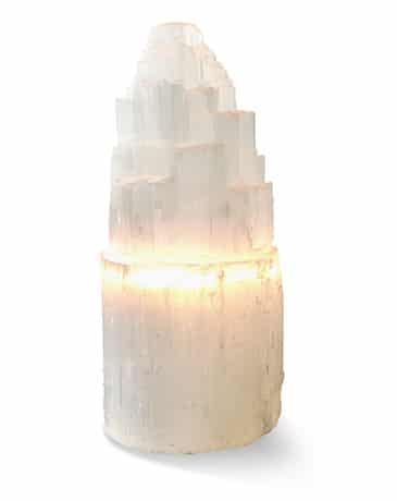 Edelstein Lampe Selenit- XL