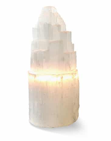 Edelstein Lampe Selenit- XL