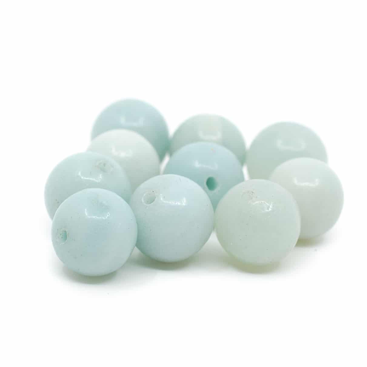 Edelstein Lose Perlen Amazonit - 10 St-ck (10 mm)